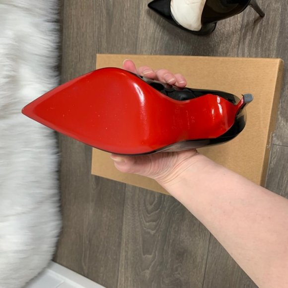 Christian Louboutin So Kate Pumps Stiletto Heels 120 Black Patent Leather 36 - Picture 15 of 16